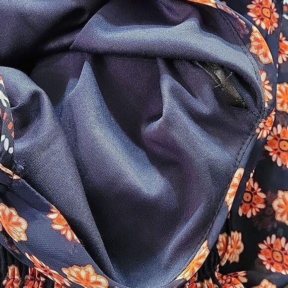 BRAND NEW ENFOCUS STUDIO SLEEVELESS MULTI-COLOR SHIFFON MINI DRESS - Picture 13 of 14